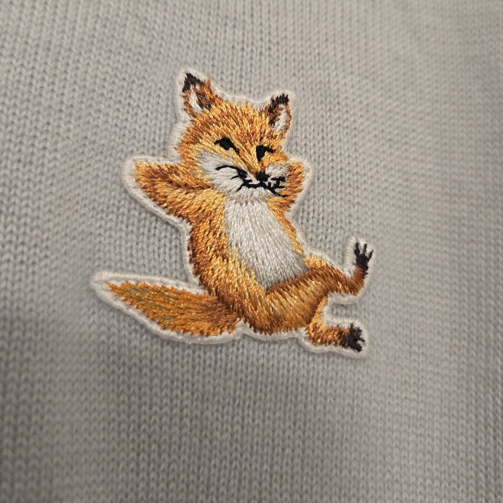 Maison Kitsun Chillax Patch Sweater Sz M View 2